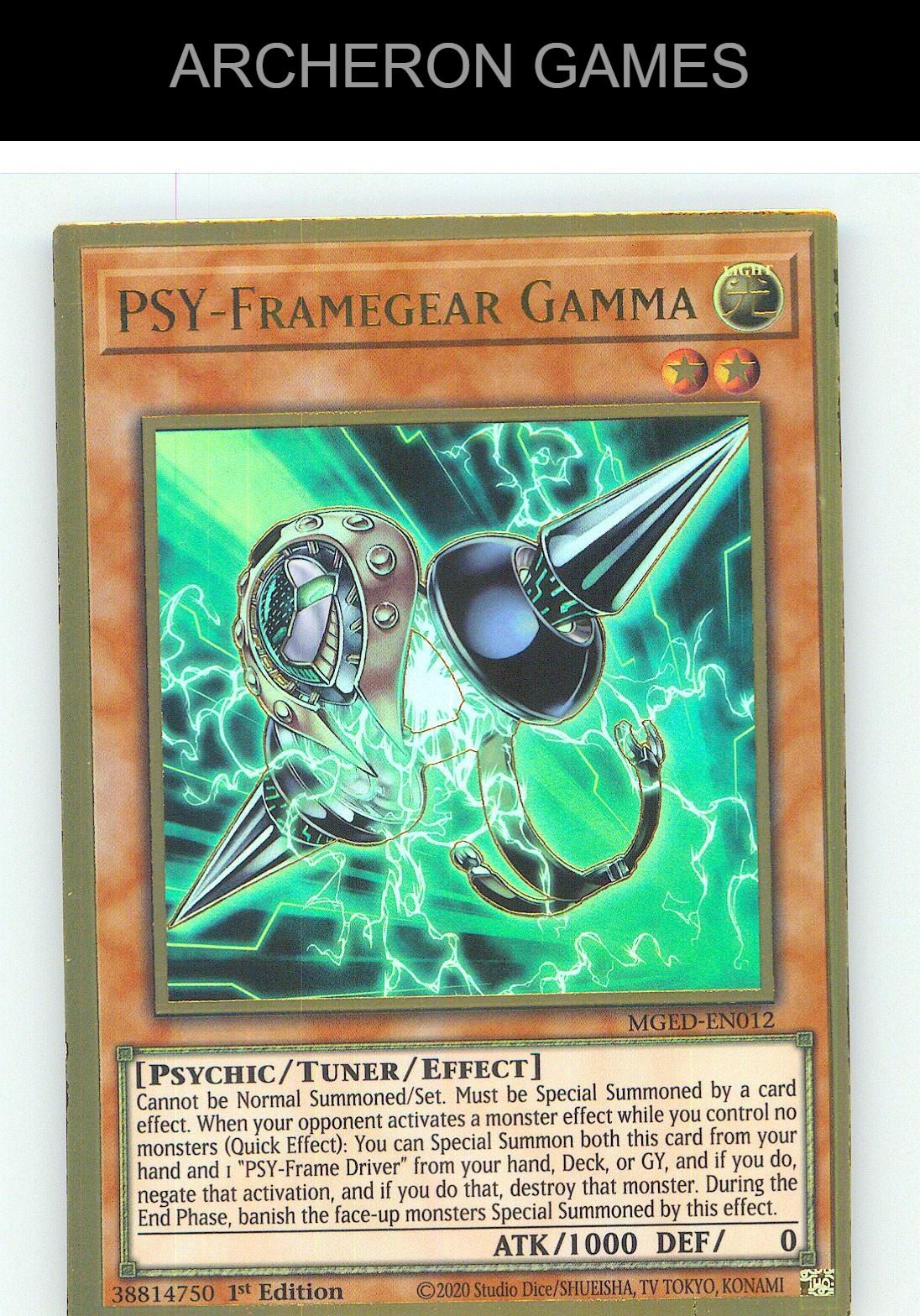 PSY-Framegear Gamma Premium Gold Rare YUGIOH Card 1st Edition