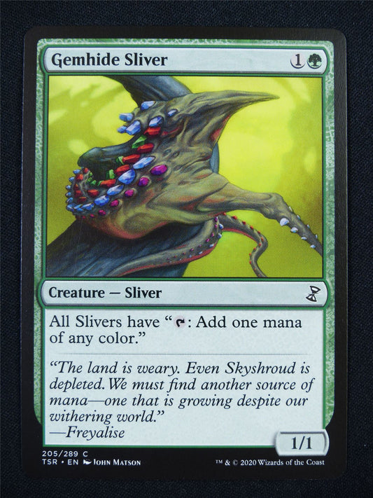 Gemhide Sliver - TSR - Mtg Card #32P