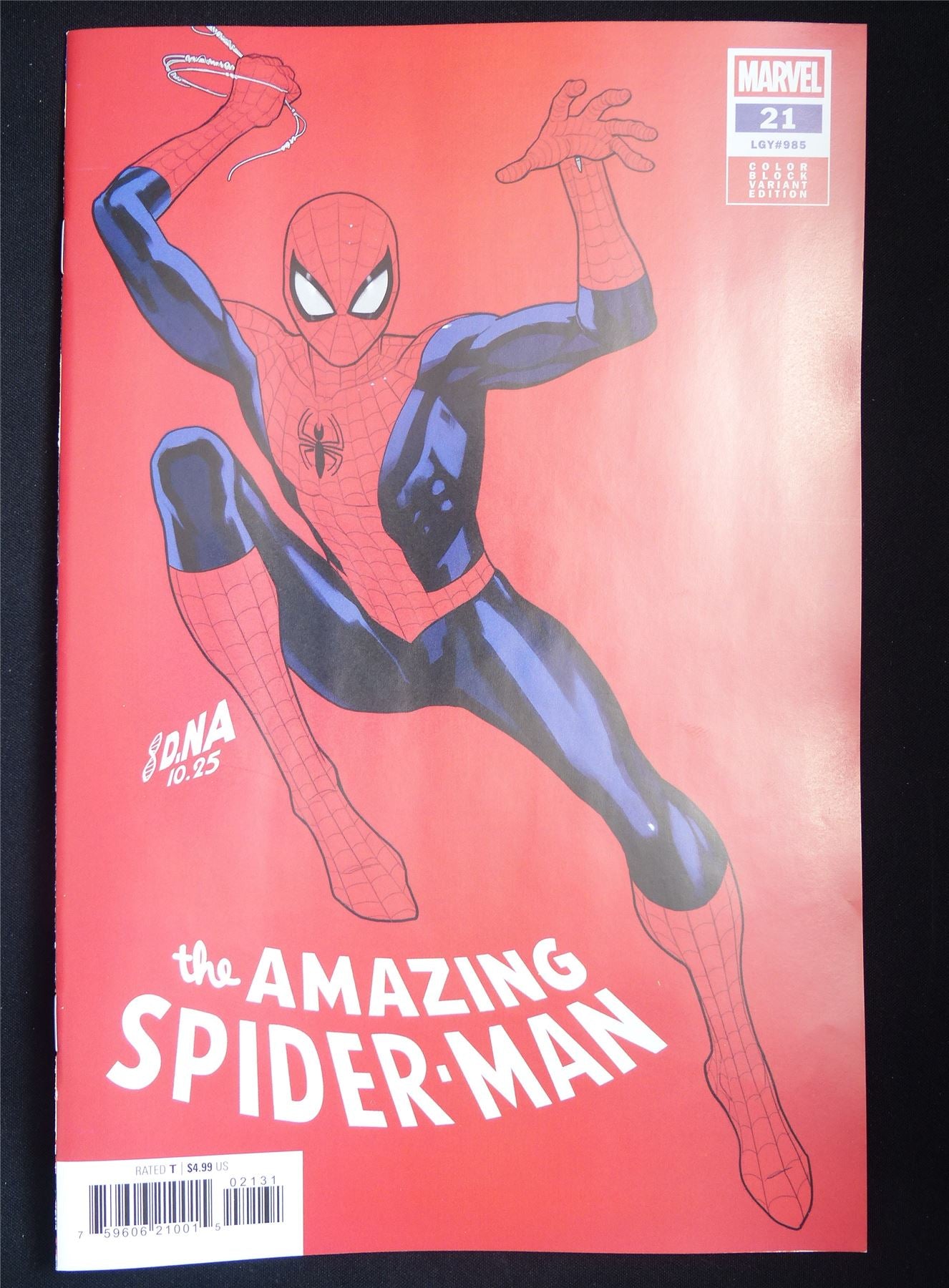 The Amazing SPIDER-MAN #21 Color Block Variant - B&B Apr 2026 Marvel Comic #1V9