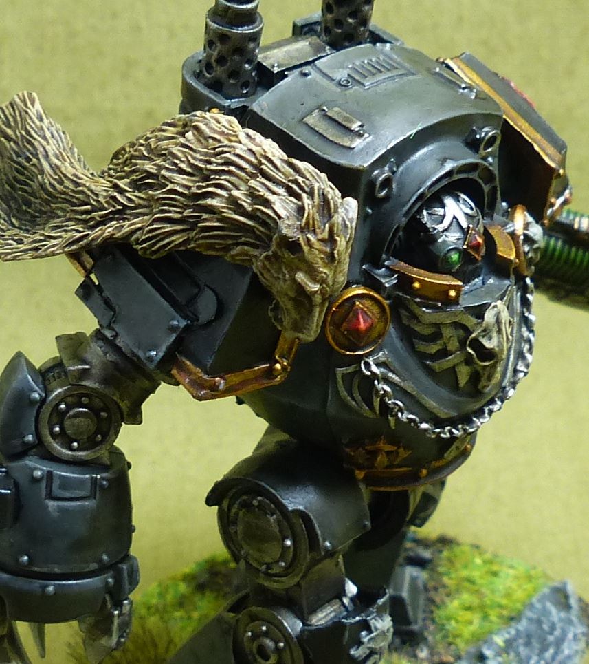 Forge World Contemptor Dreadnought painted - Space Wolves - Warhammer Horus Heresy #4XB
