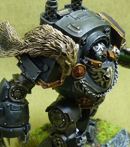 Forge World Contemptor Dreadnought painted - Space Wolves - Warhammer Horus Heresy #4XB