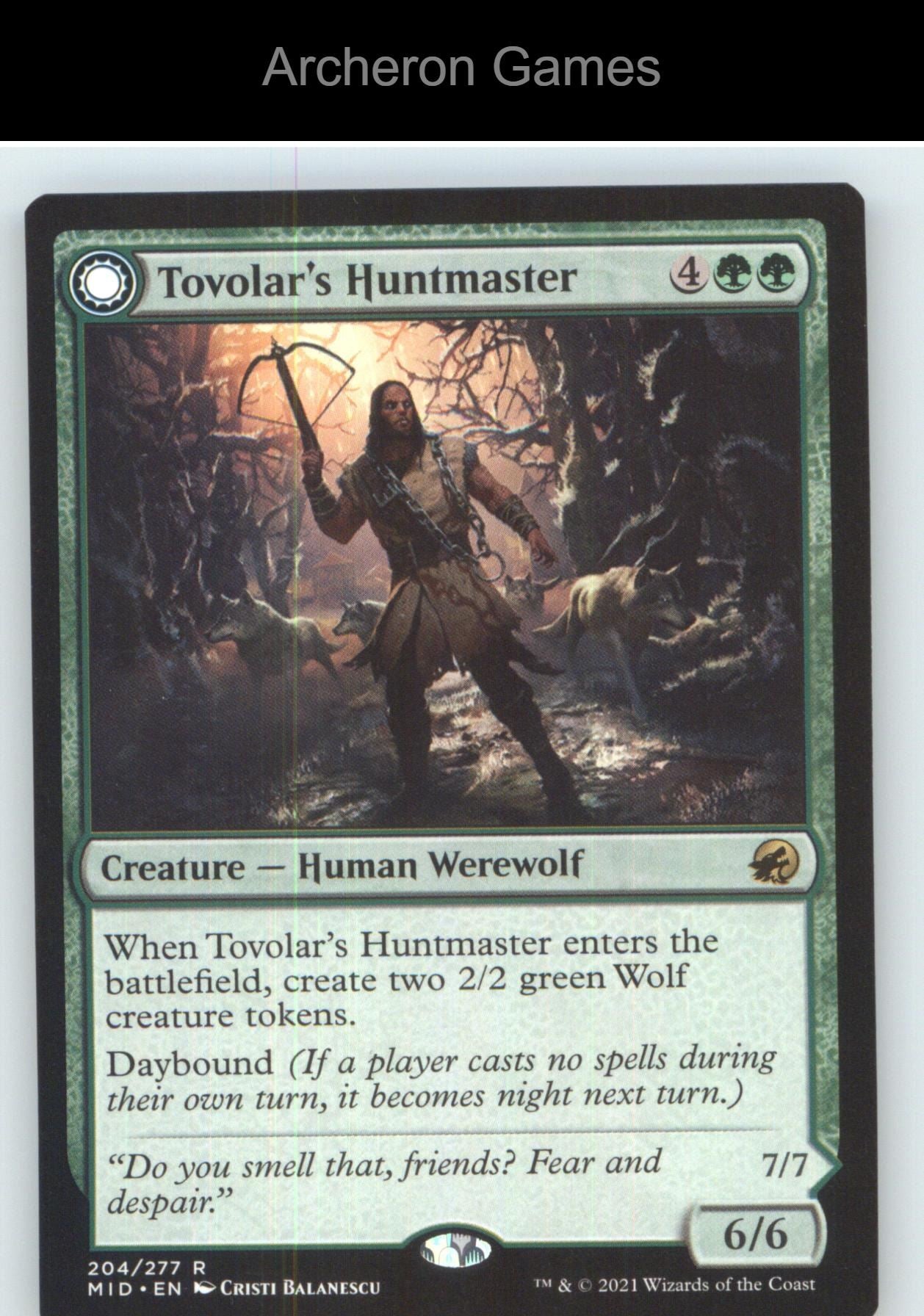 Tovolar's Huntmaster MID 204 R MTG Card NM/EX+