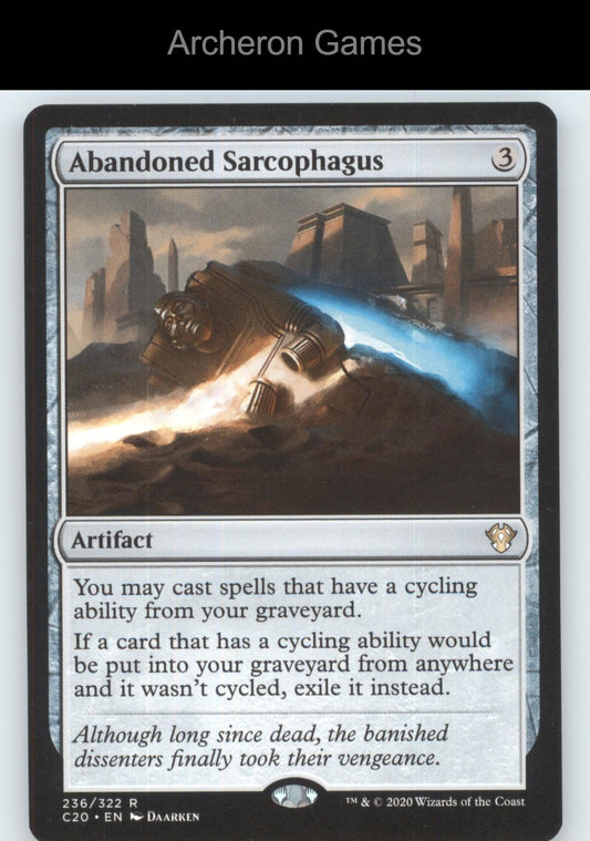 Abandoned Sarcophagus 236 R MTG Card Commander 2020