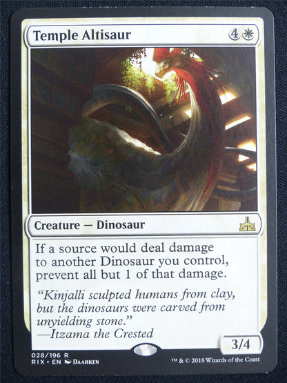 Temple Altisaur - RIX - Mtg Card #24B
