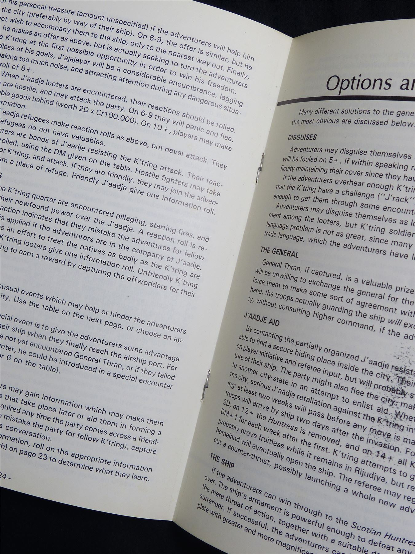Traveller: Double Adventure 6 Divine Intervention - Roleplaying Booklet #2TV