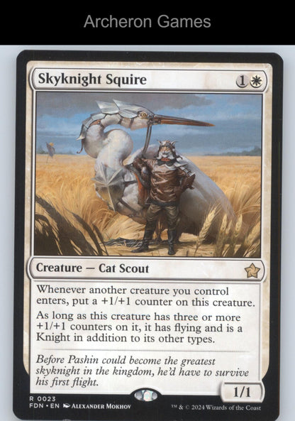 Skyknight Squire FDN 23 R MTG Card Foundations