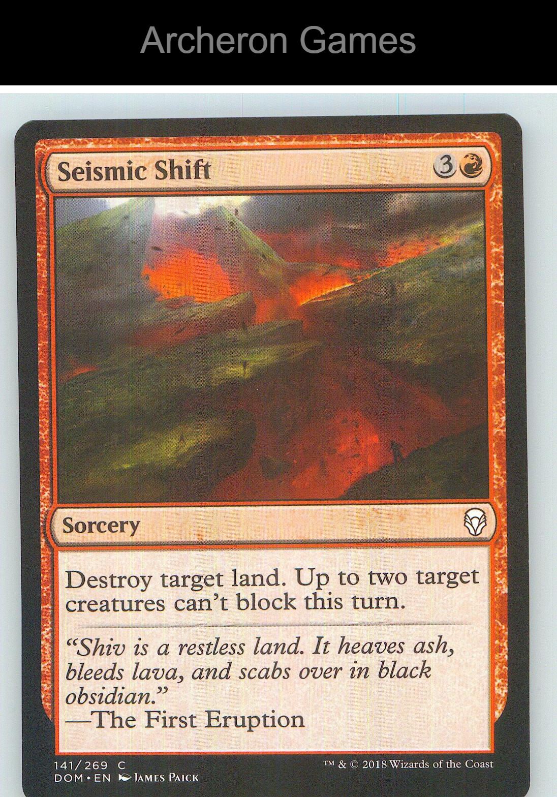 Seismic Shift DOM 141 C MTG Card NM/EX+