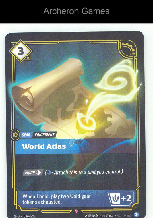 World Atlas SFD 086/221 R Spiritforged Riftbound Card Foil