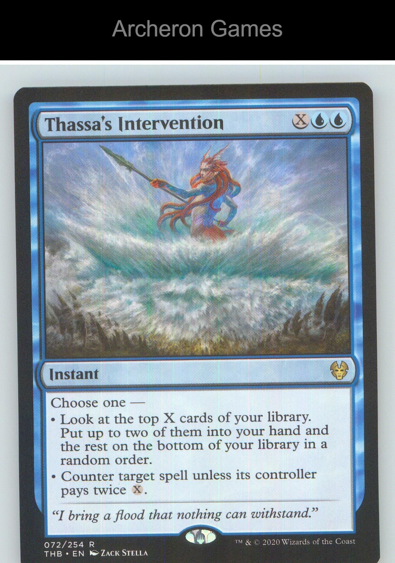 Thassa's Intervention THB 72 R MTG Card NM/EX+