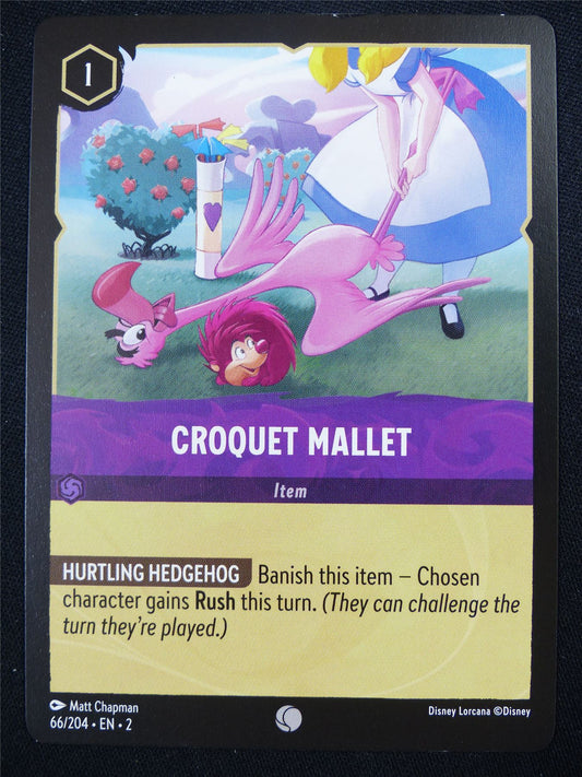 Croquet Mallet 66/204 - Lorcana Card #4S3