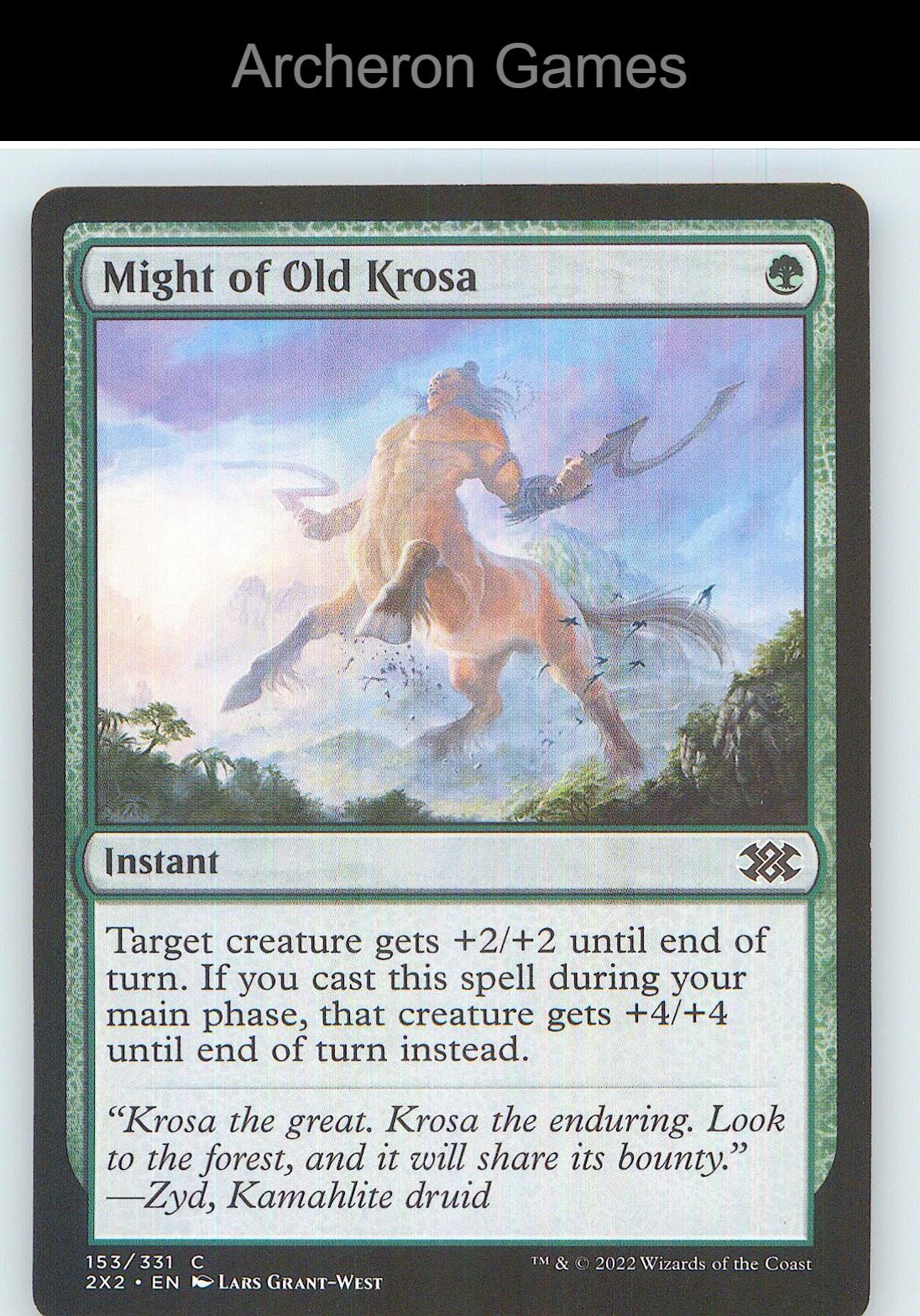 Might of Old Krosa 2X2 153 C MTG Card NM/EX+