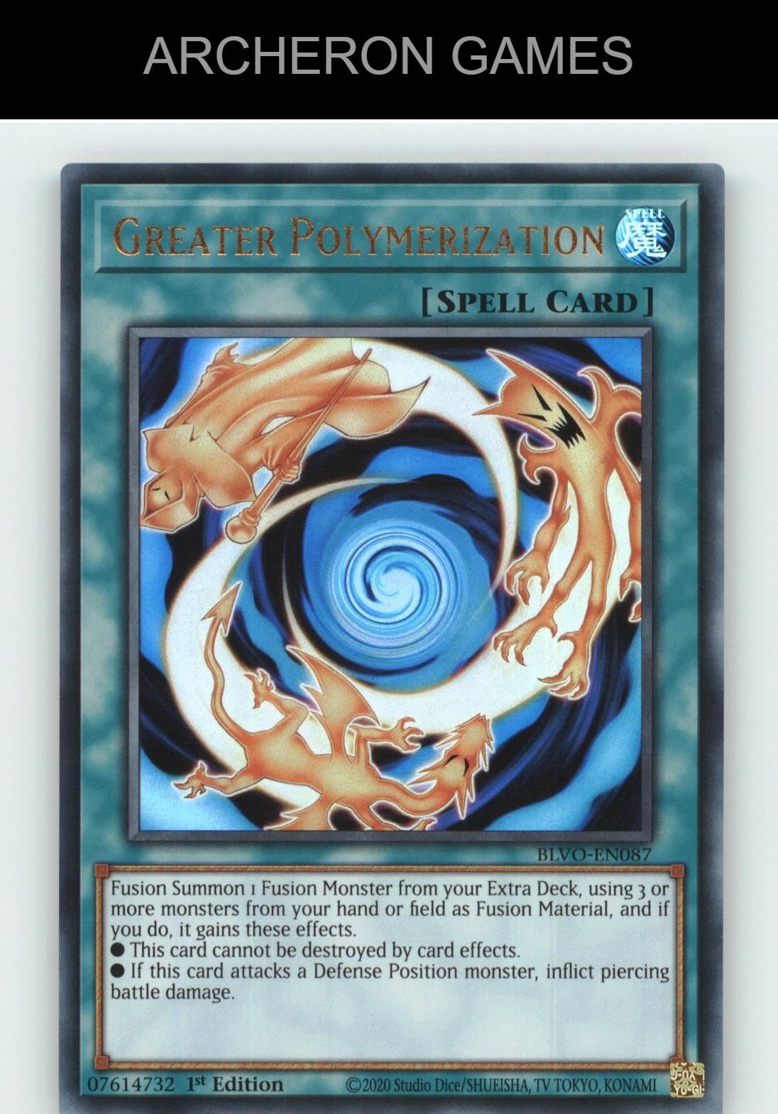 Greater Polymerization Ultra Rare YUGIOH Card