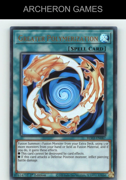 Greater Polymerization Ultra Rare YUGIOH Card