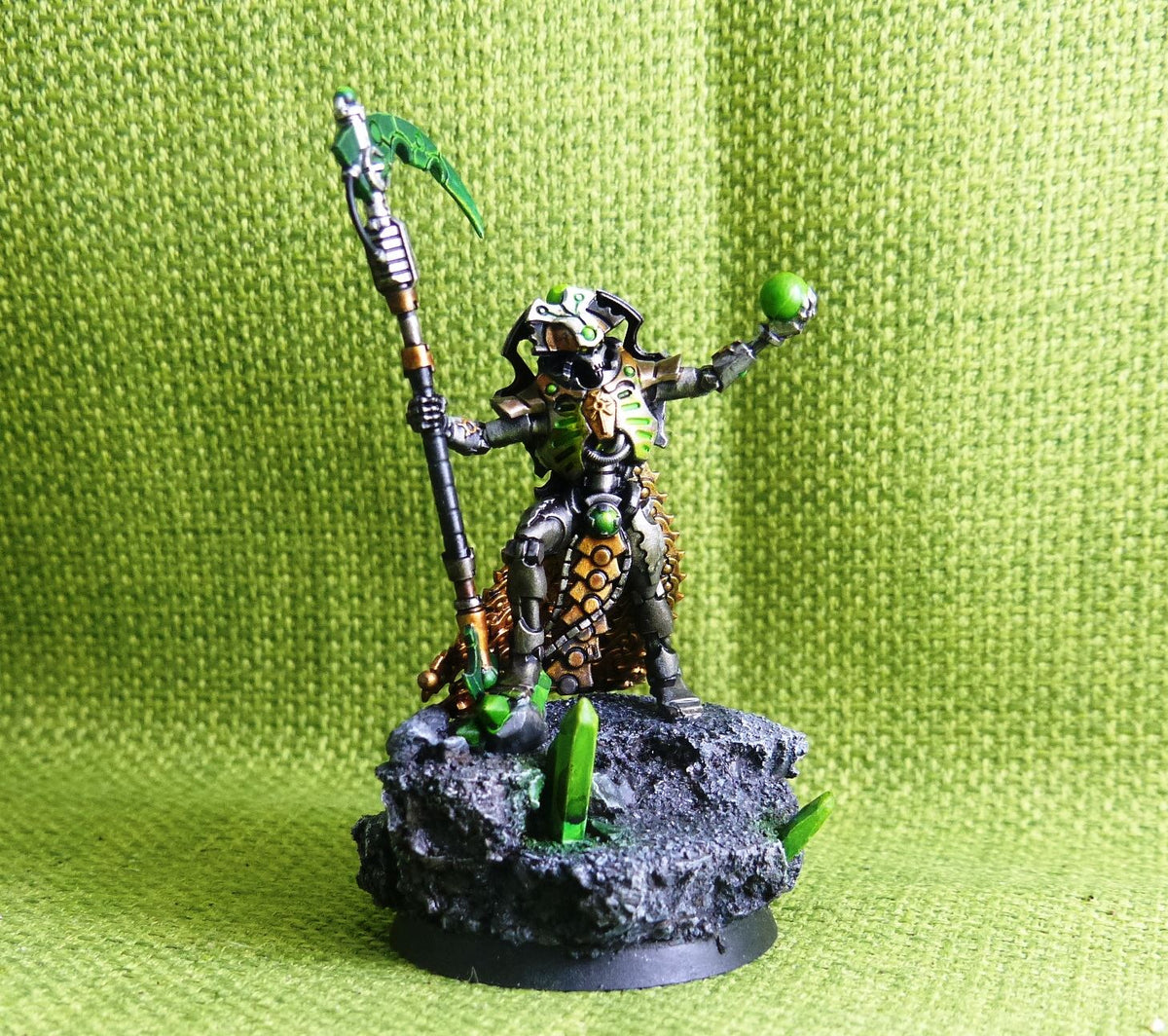 Necrons - Overlord with Warscythe Painted - Warhammer AoS 40k #C0