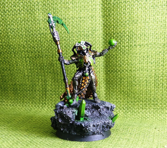 Necrons - Overlord with Warscythe Painted - Warhammer AoS 40k #C0