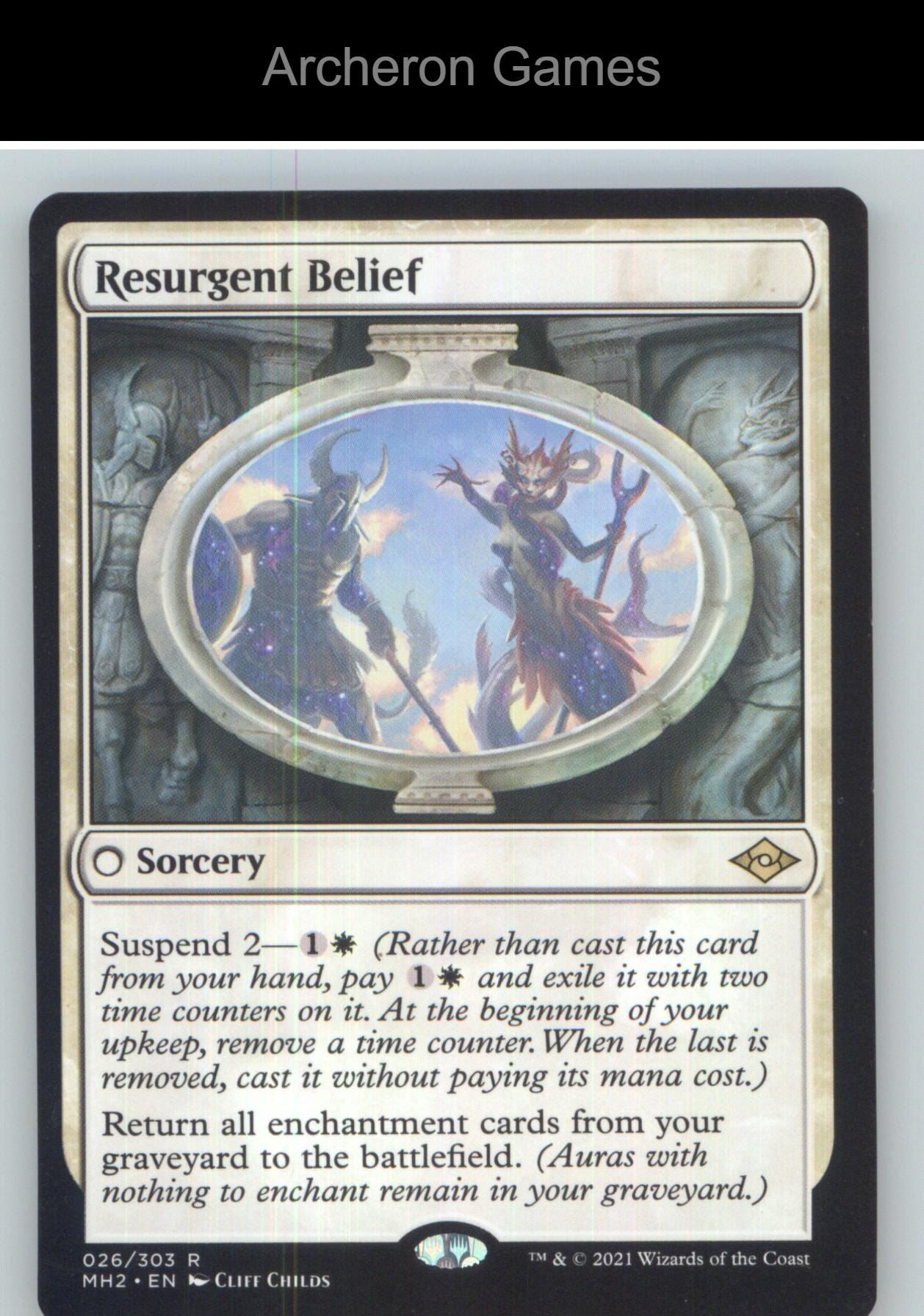 Resurgent Belief MH2 26 R MTG Card NM/EX+