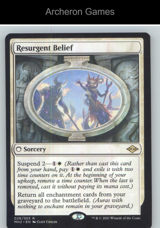 Resurgent Belief MH2 26 R MTG Card NM/EX+