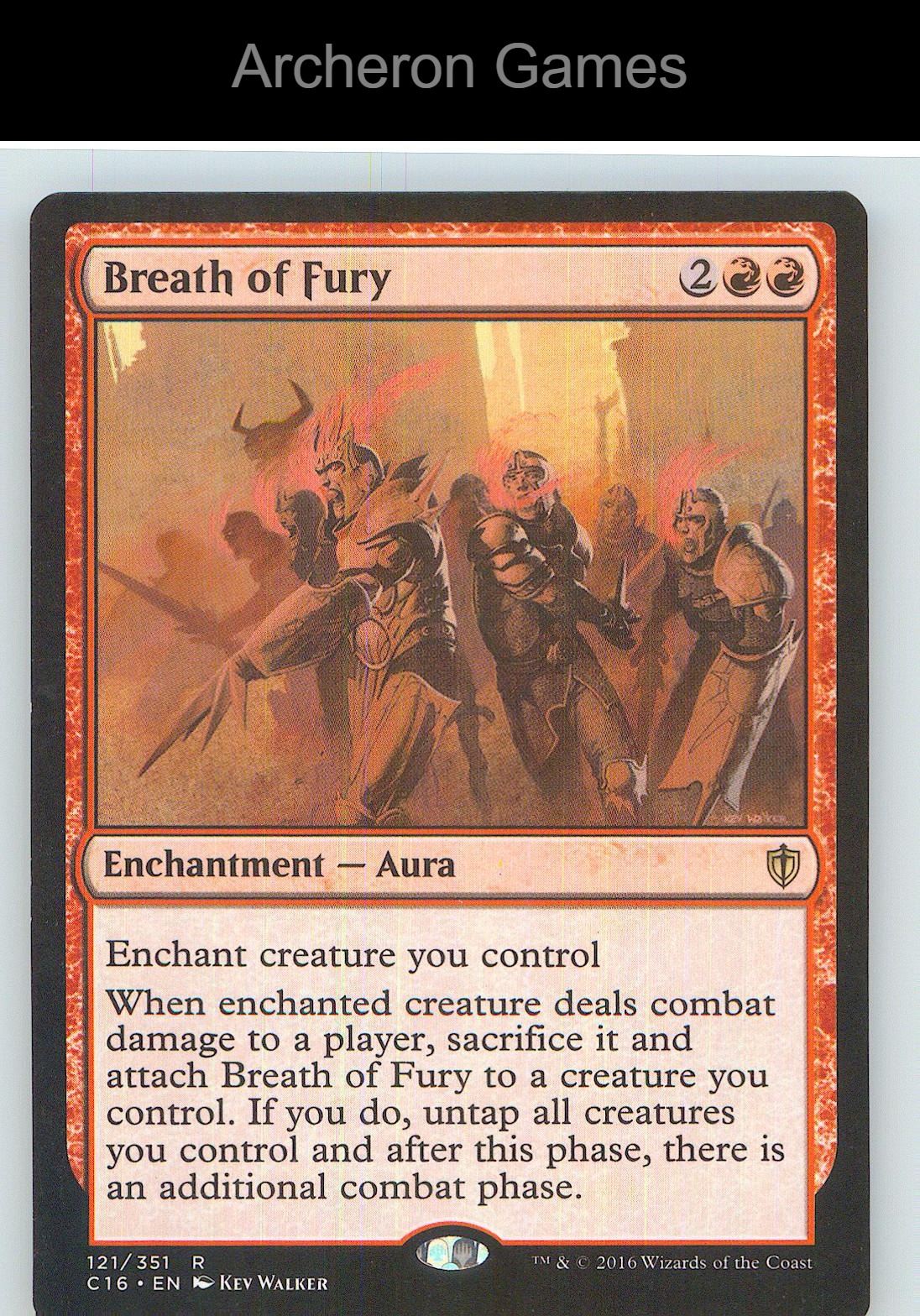 Breath of Fury C16 121 R MTG Card NM/EX+