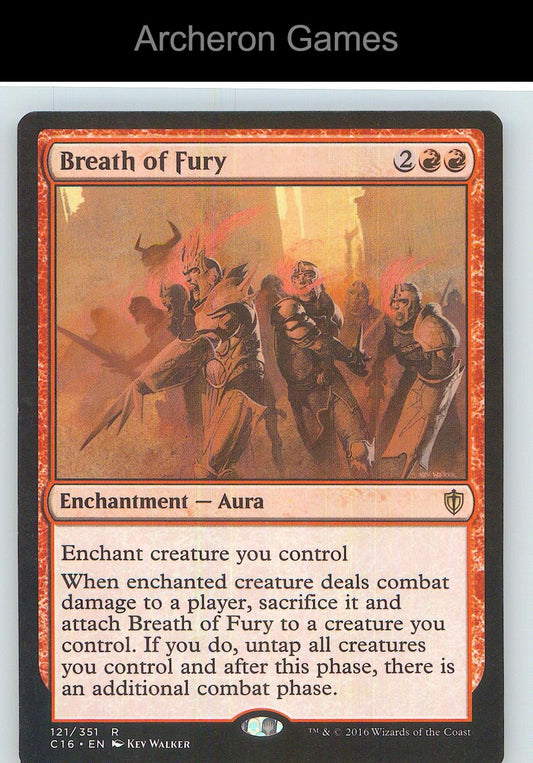 Breath of Fury C16 121 R MTG Card NM/EX+