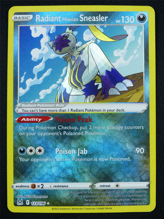 Radiant Hisuian Sneasler 123/196 Textured Holo - Pokemon Card #AA