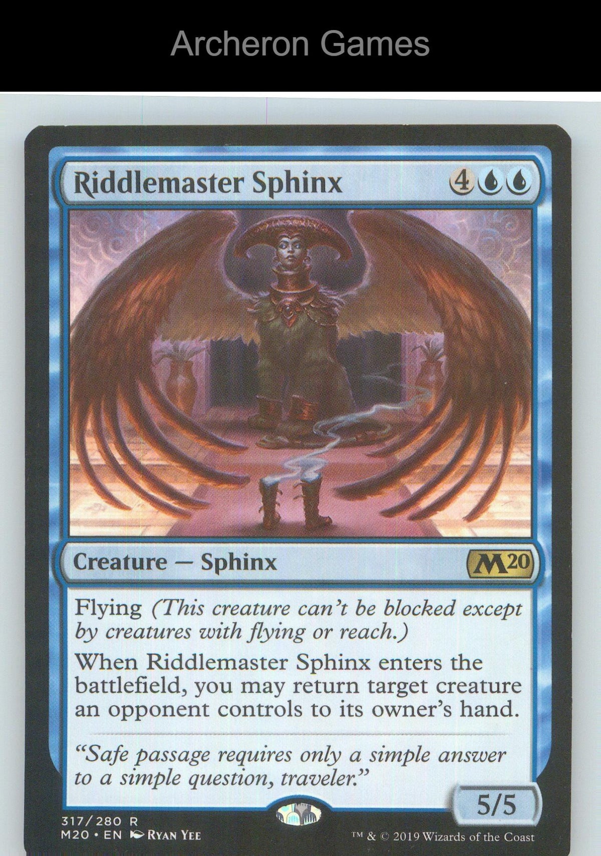 Riddlemaster Sphinx M20 317 R MTG Card NM/EX+