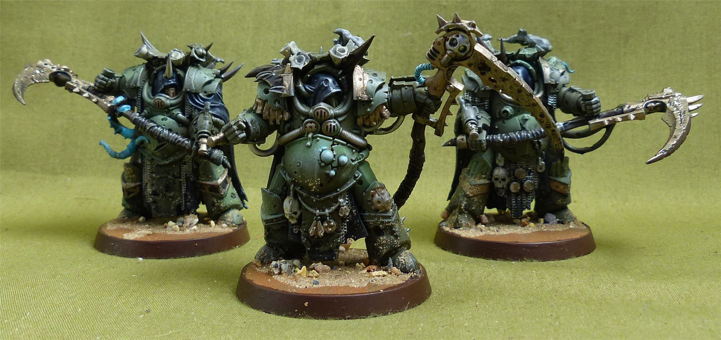 Deathshroud Terminators Painted - Death Guard - Warhammer 40K #3V8