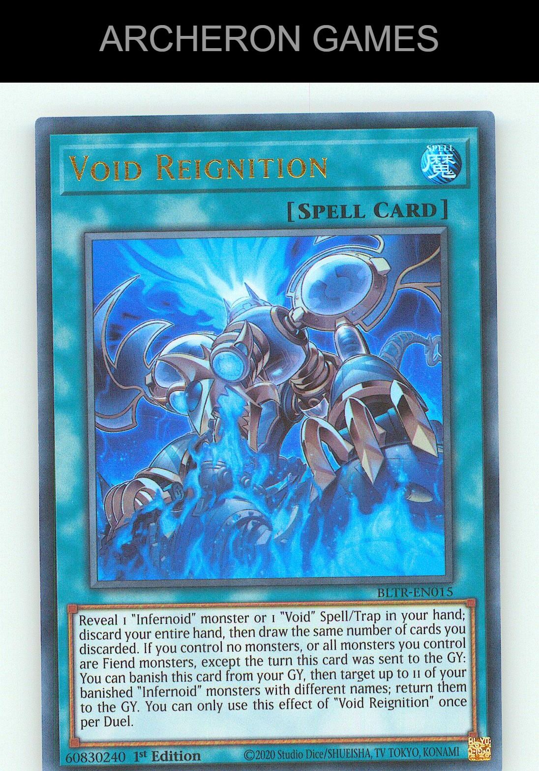 Void Reignition UR YUGIOH Card 1st Edition