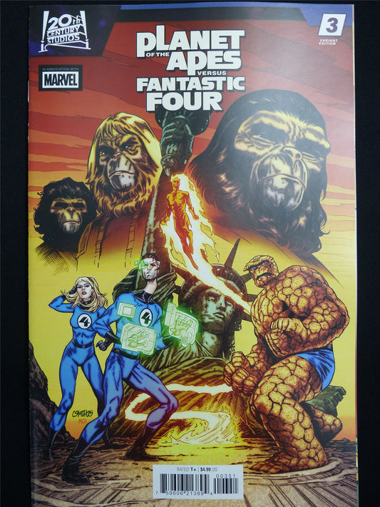 PLANET of the Apes versus Fantastic Four #3 Cvr E - Jun 2026 Marvel Comic #4AQ