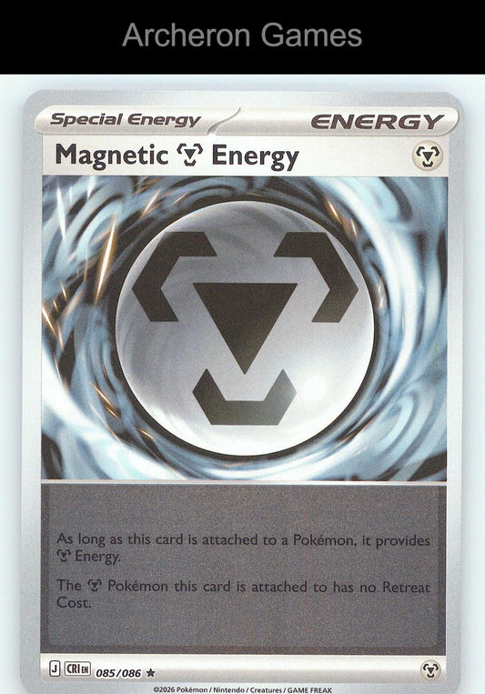 Pokemon Card Magnetic M Energy ME04 085/086 R Chaos Rising Reverse Holo