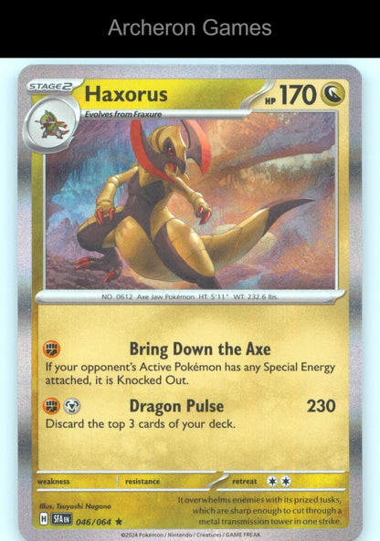Pokemon Card Haxorus SFA 046/064 R Shrouded Fable Holo