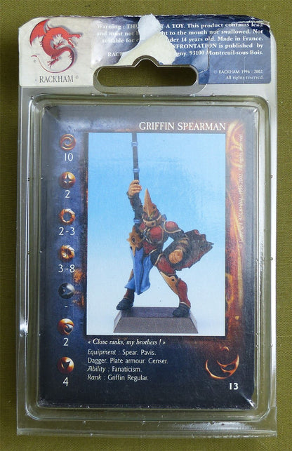 Confrontation: Griffin Spearmen Blister - Rackham Metal Minis OOP #25N