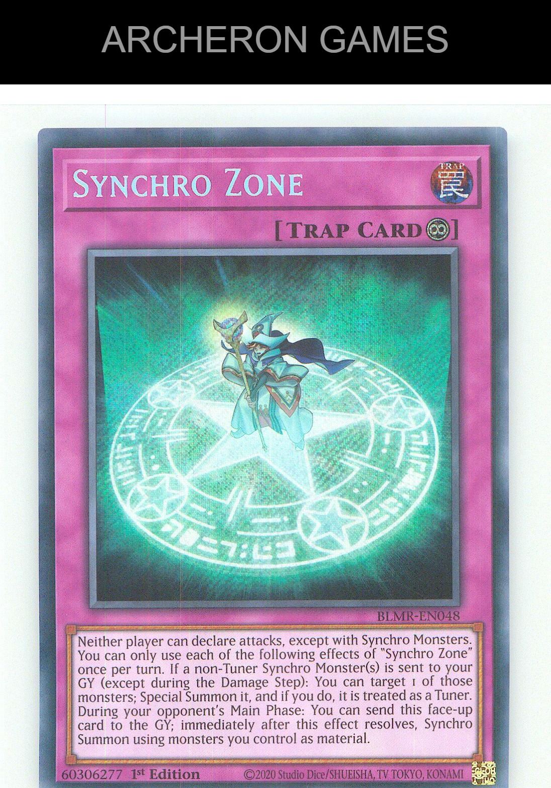 Synchro Zone SEC YUGIOH Card 1st Edition