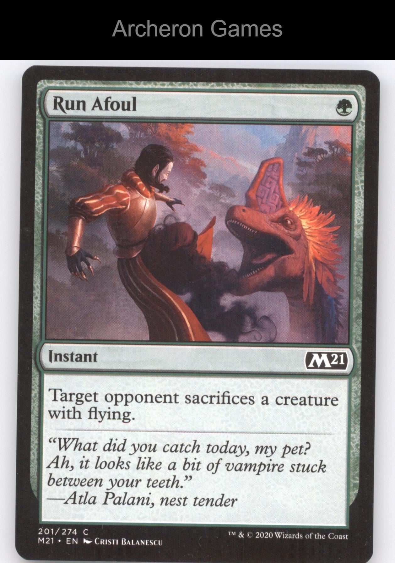 Run Afoul 201 C MTG Card Core Set 2021