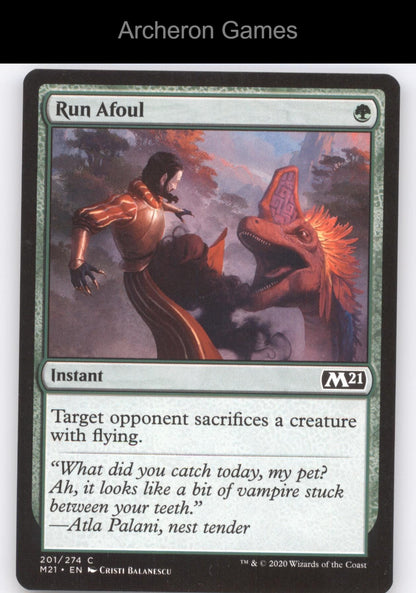 Run Afoul 201 C MTG Card Core Set 2021