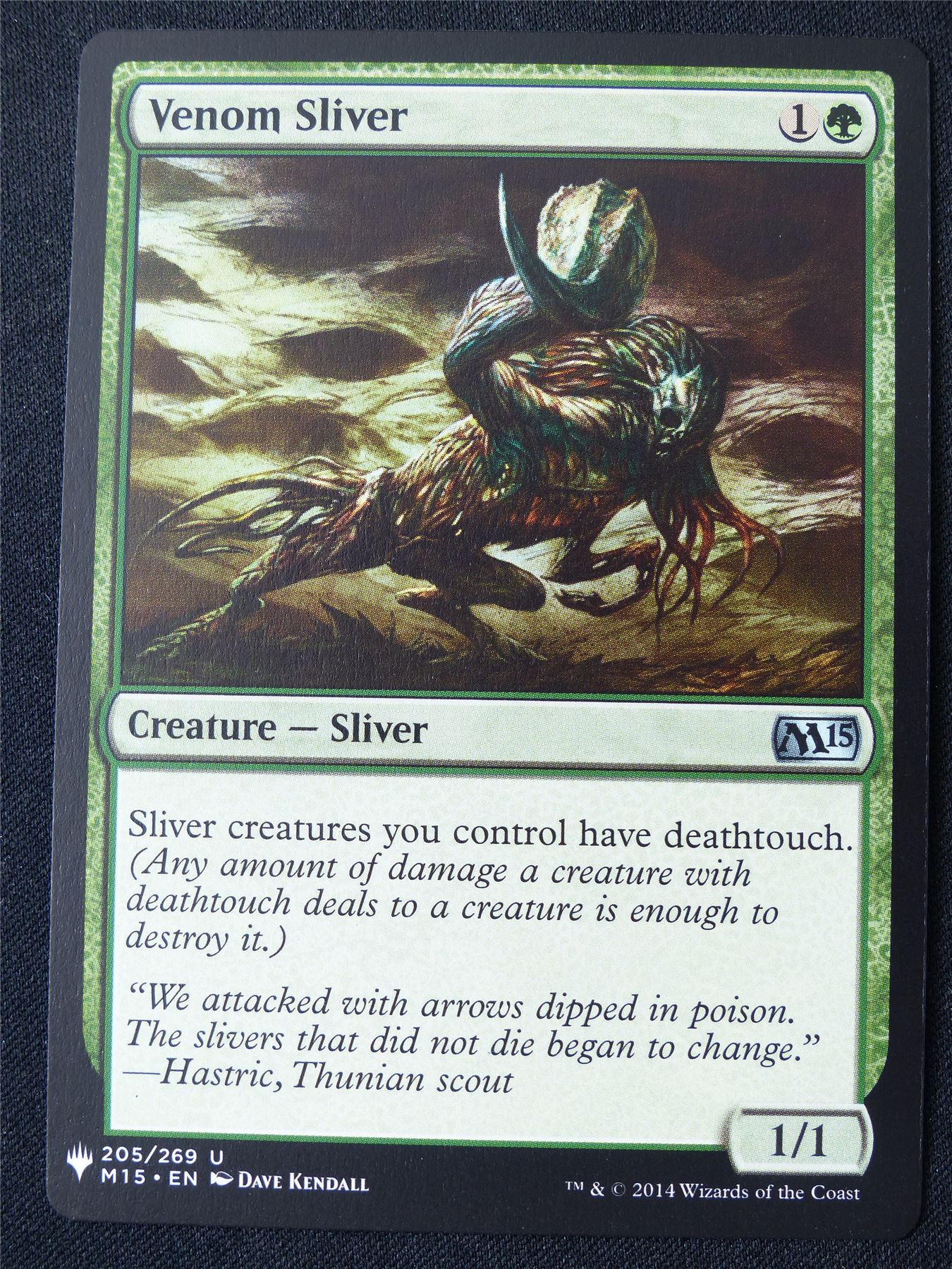 Venom Sliver - M15 - Mtg Card #15Q