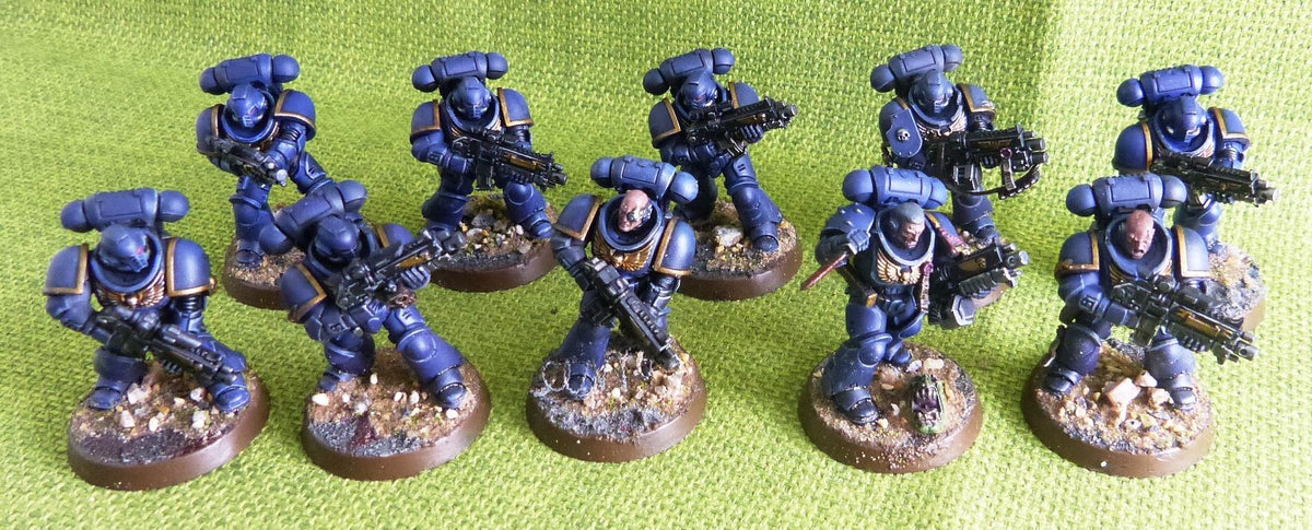 Intercessors Squad - Painted - Space Marines - Warhammer AoS 40k #HO