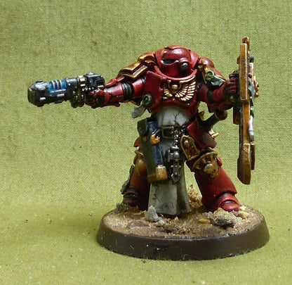 Lieutenant with Storm Shield painted - Blood Angels - Warhammer 40K #3ZH