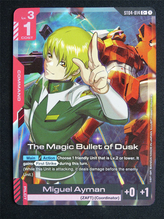 The Magic Bullet of Dusk ST04-014 C alt art - Gundam Card #58E