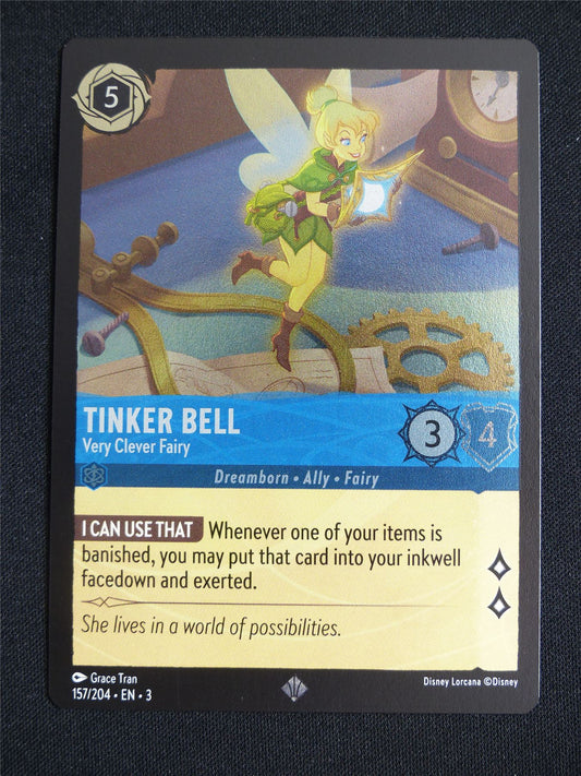 Tinker Bell Very Clever Fairy 157/204 Foil - Lorcana Card #5FS