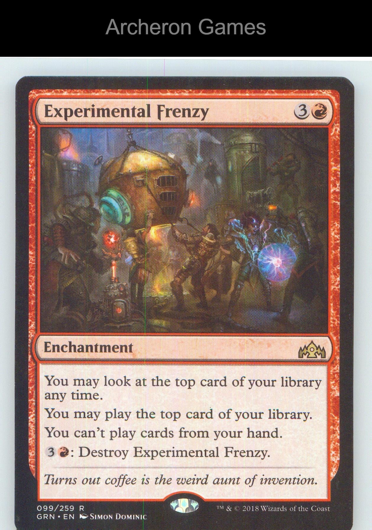 Experimental Frenzy GRN 99 R MTG Card NM/EX+