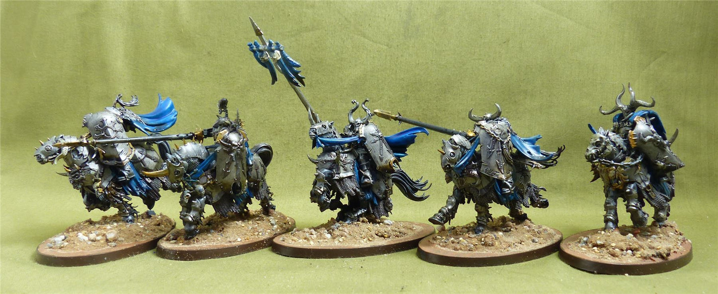 Chaos Knights painted - Slaves to Darkness - Warhammer AoS #F9
