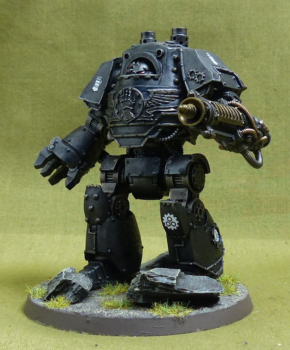 Contemptor Dreadnought painted - Iron Hands - Warhammer Horus Heresy #2Q4