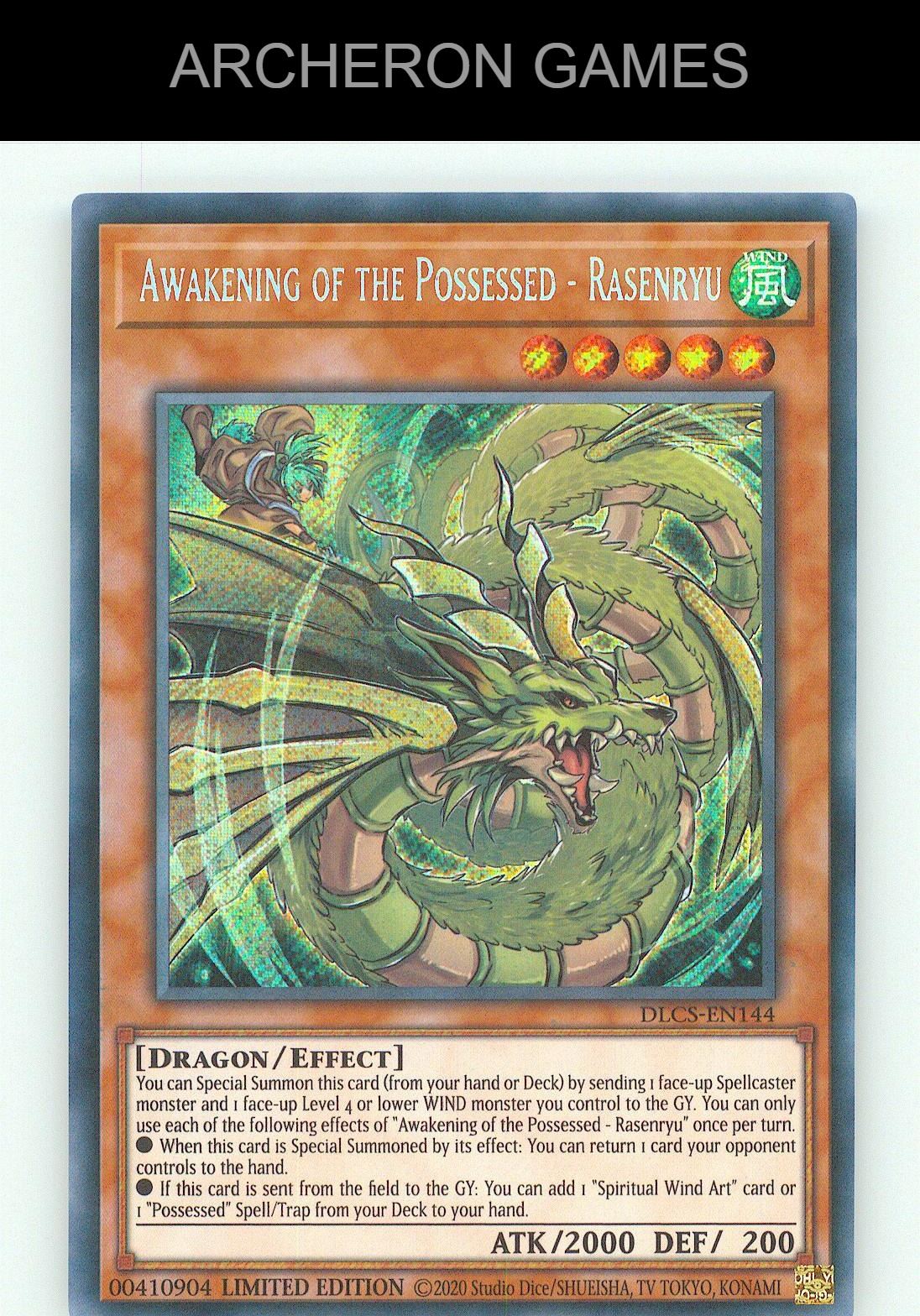 Awakening of the Possessed - Rasenryu SEC YUGIOH Card