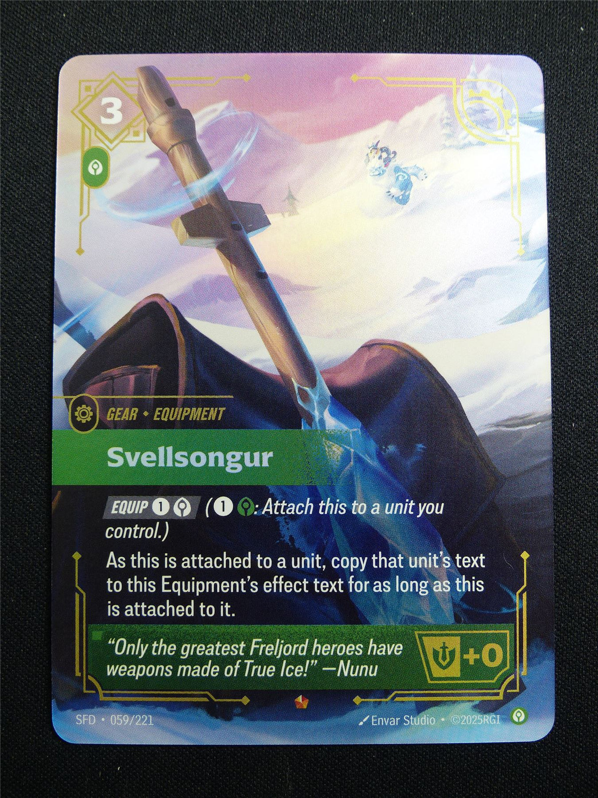 Svellsongur SFD 059/221 - Riftbound Card #3JA