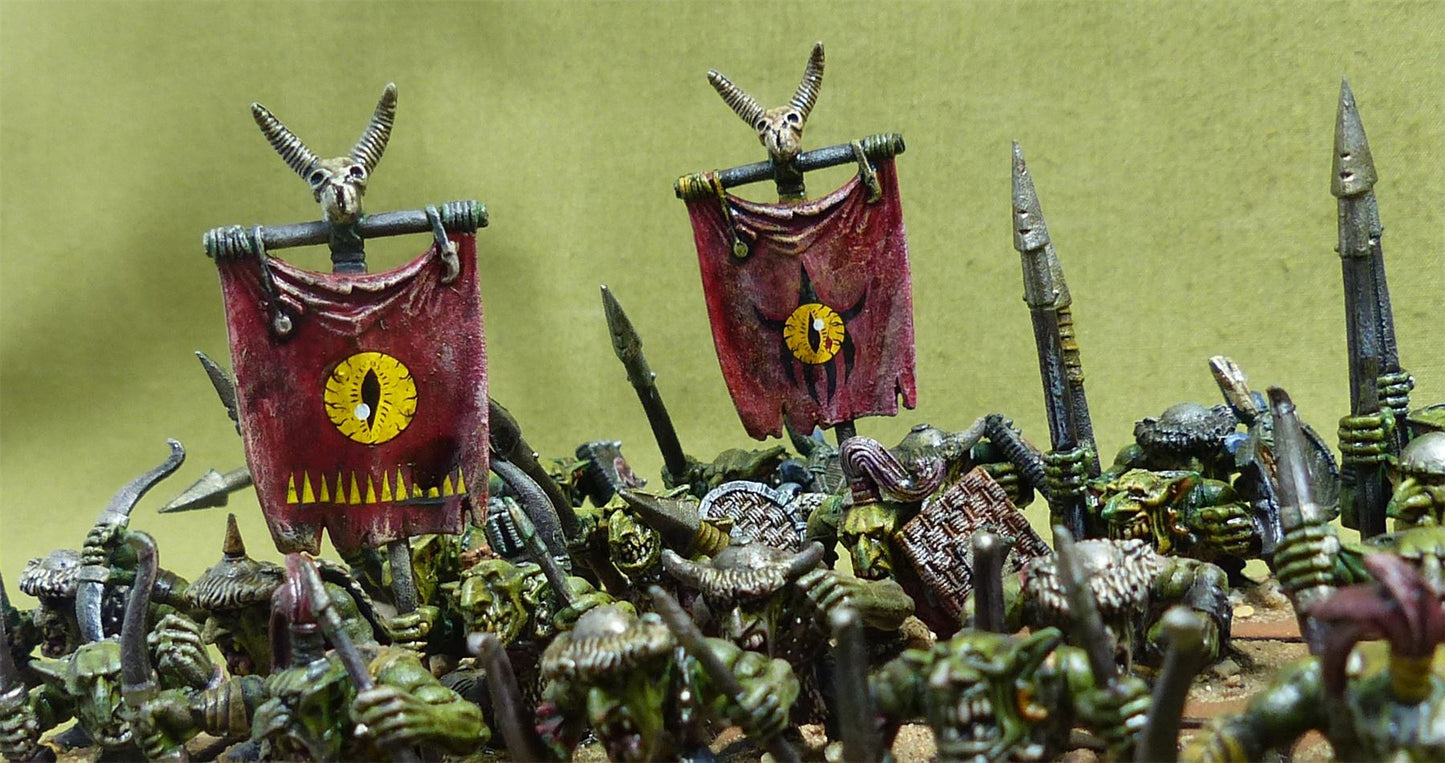 Goblin Mob set of 39 painted - Orcs and Goblins - Warhammer Old World #FQ
