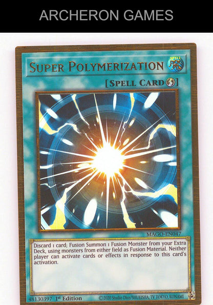 Super Polymerization GOLD RARE YUGIOH Card 1st Edition