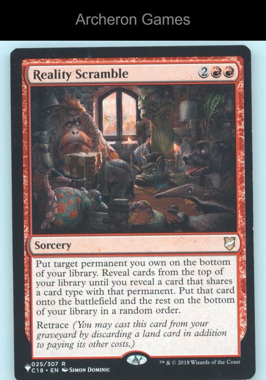 Reality Scramble 25 R MTG Card Commander 2018