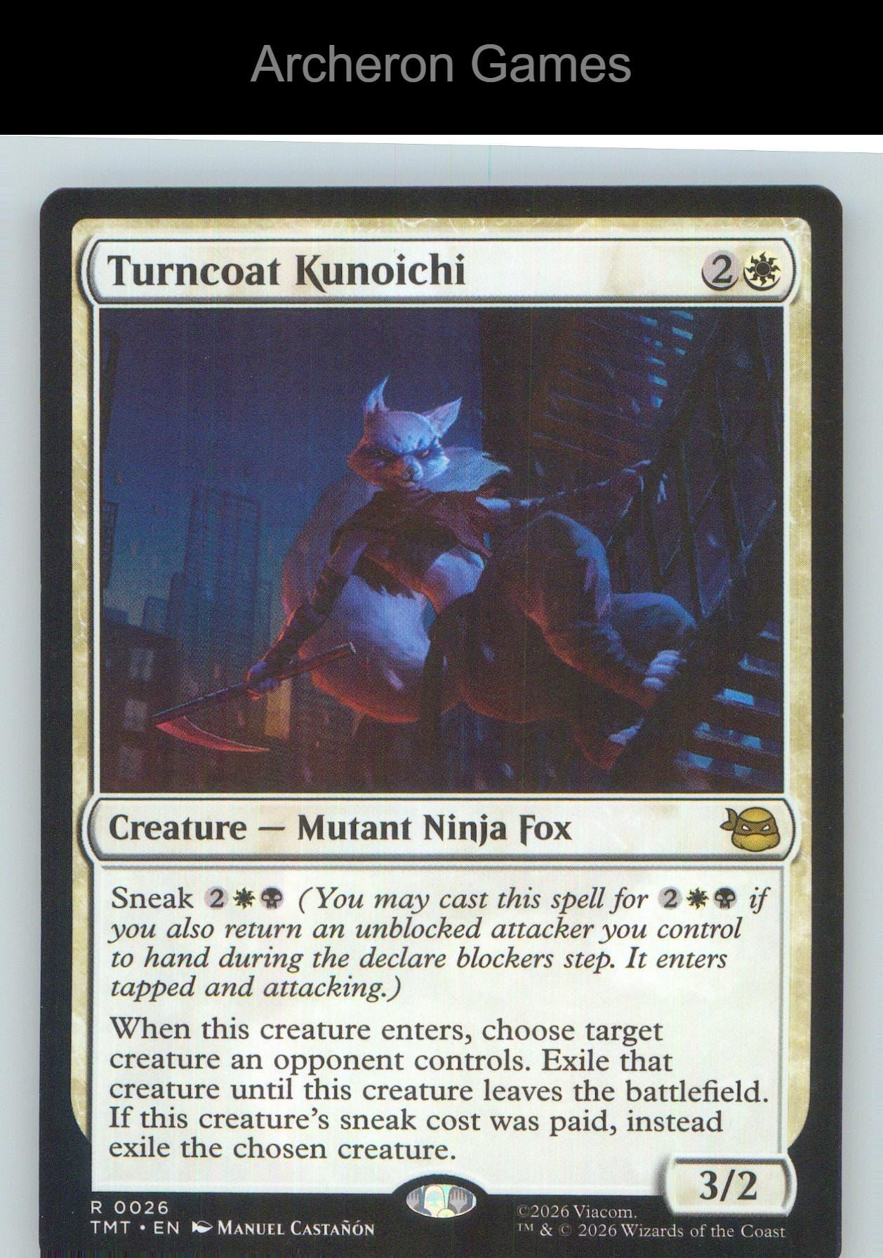 Turncoat Kunoichi TMT 0026 R MTG Card NM/EX+