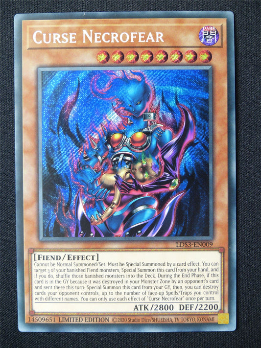 Curse Necrofear LDS3 Secret Rare - 1st ed Yugioh Card #6C