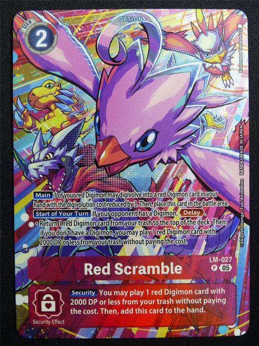 Red Scramble LM-027 Foil Alt Art - Digimon Card #2YX